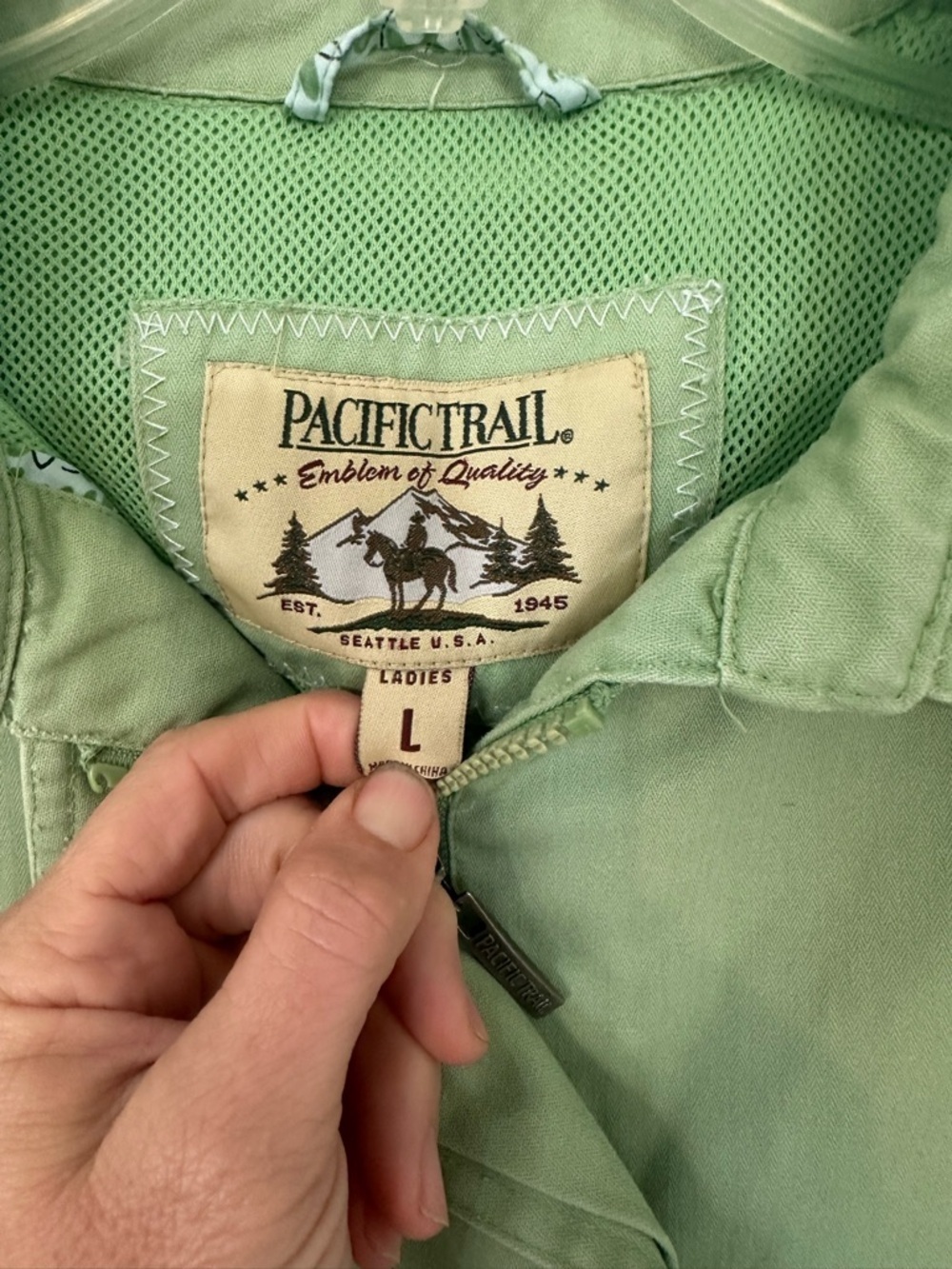 Pacific Trails  Women's Sage Green Utility Jacket - Picture 7 of 7